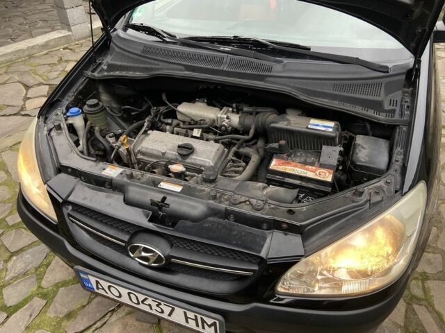 Черный Хендай Гетц, объемом двигателя 1.1 л и пробегом 177 тыс. км за 3150 $, фото 6 на Automoto.ua