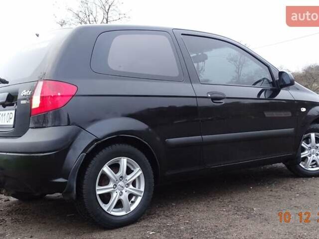 Черный Хендай Гетц, объемом двигателя 1.4 л и пробегом 278 тыс. км за 4200 $, фото 1 на Automoto.ua