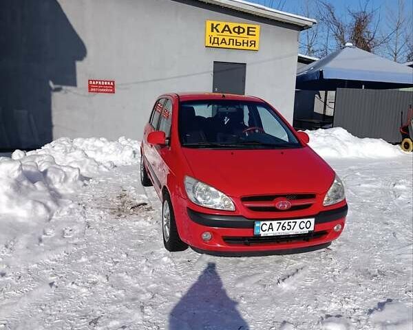 Красный Хендай Гетц, объемом двигателя 1.4 л и пробегом 212 тыс. км за 3900 $, фото 7 на Automoto.ua