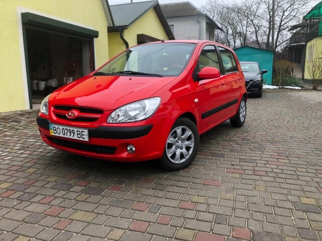 Красный Хендай Гетц, объемом двигателя 1.4 л и пробегом 94 тыс. км за 4950 $, фото 1 на Automoto.ua