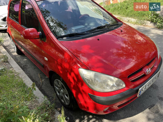 Красный Хендай Гетц, объемом двигателя 1.4 л и пробегом 238 тыс. км за 5200 $, фото 2 на Automoto.ua