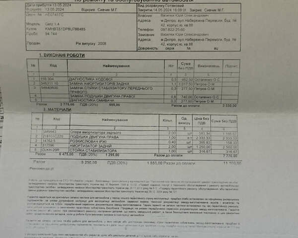 Червоний Хендай Гетц, об'ємом двигуна 1.4 л та пробігом 106 тис. км за 5200 $, фото 20 на Automoto.ua