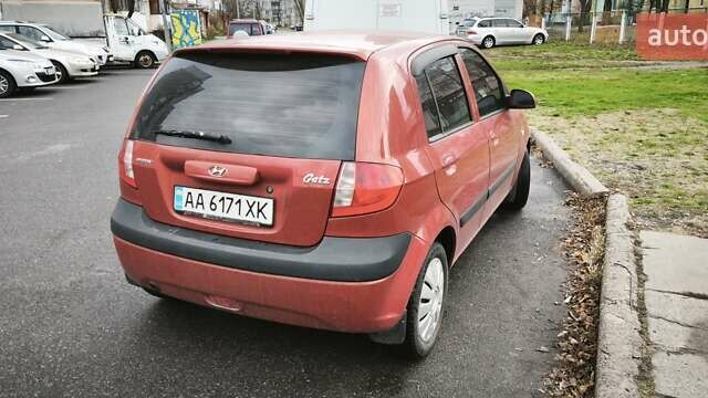 Красный Хендай Гетц, объемом двигателя 1.4 л и пробегом 193 тыс. км за 3999 $, фото 7 на Automoto.ua