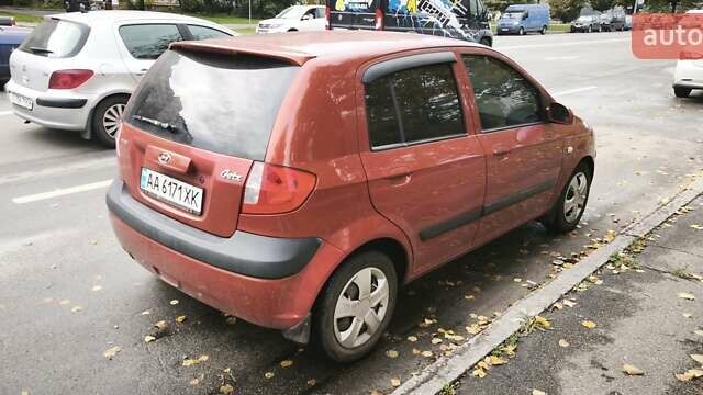 Красный Хендай Гетц, объемом двигателя 1.4 л и пробегом 193 тыс. км за 4250 $, фото 9 на Automoto.ua