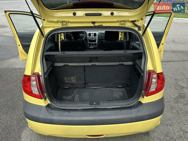 Жовтий Хендай Гетц, об'ємом двигуна 1.4 л та пробігом 144 тис. км за 5170 $, фото 11 на Automoto.ua