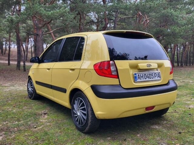 Желтый Хендай Гетц, объемом двигателя 1.4 л и пробегом 198 тыс. км за 5000 $, фото 6 на Automoto.ua