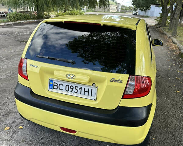 Жовтий Хендай Гетц, об'ємом двигуна 1.4 л та пробігом 207 тис. км за 4700 $, фото 1 на Automoto.ua