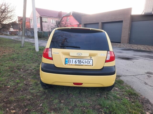 Желтый Хендай Гетц, объемом двигателя 1.4 л и пробегом 250 тыс. км за 3900 $, фото 6 на Automoto.ua