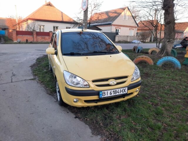 Желтый Хендай Гетц, объемом двигателя 1.4 л и пробегом 250 тыс. км за 3900 $, фото 12 на Automoto.ua