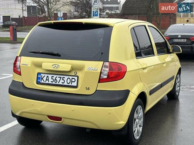 Жовтий Хендай Гетц, об'ємом двигуна 1.6 л та пробігом 93 тис. км за 6400 $, фото 1 на Automoto.ua