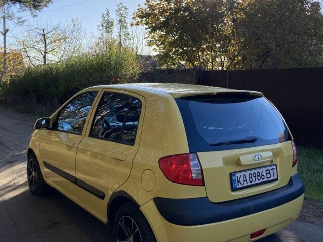 Желтый Хендай Гетц, объемом двигателя 1.6 л и пробегом 215 тыс. км за 3500 $, фото 4 на Automoto.ua