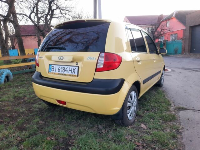 Желтый Хендай Гетц, объемом двигателя 1.4 л и пробегом 250 тыс. км за 3900 $, фото 7 на Automoto.ua