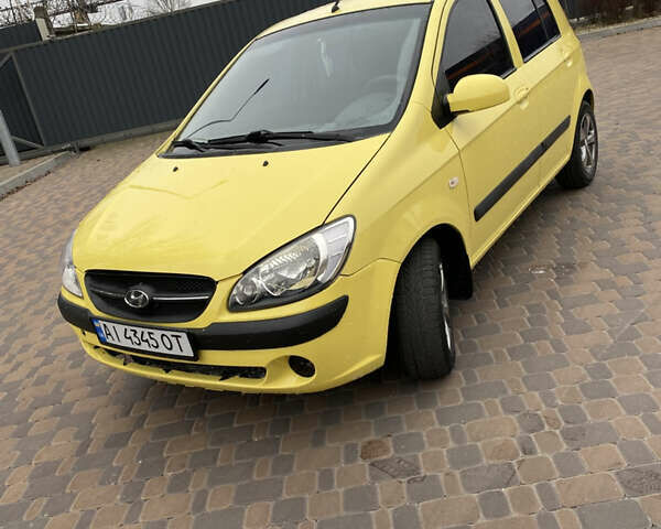 Желтый Хендай Гетц, объемом двигателя 1.4 л и пробегом 101 тыс. км за 4999 $, фото 1 на Automoto.ua