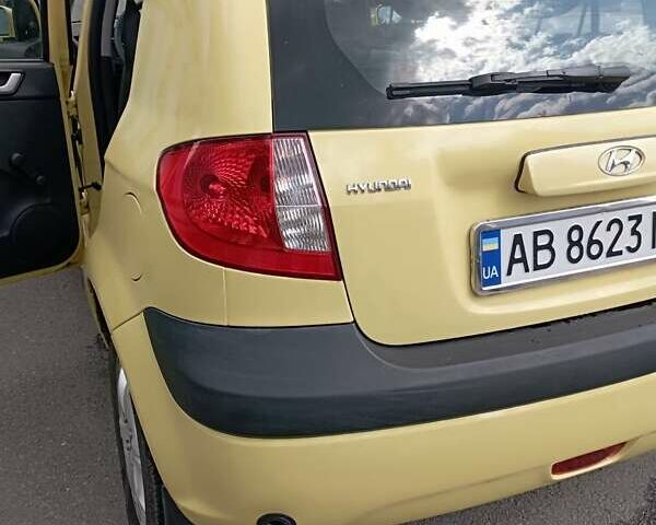 Желтый Хендай Гетц, объемом двигателя 1.4 л и пробегом 120 тыс. км за 5750 $, фото 12 на Automoto.ua