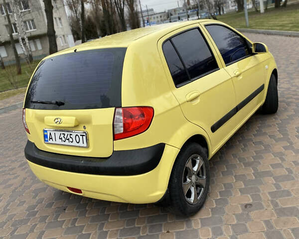 Желтый Хендай Гетц, объемом двигателя 1.4 л и пробегом 101 тыс. км за 4999 $, фото 4 на Automoto.ua