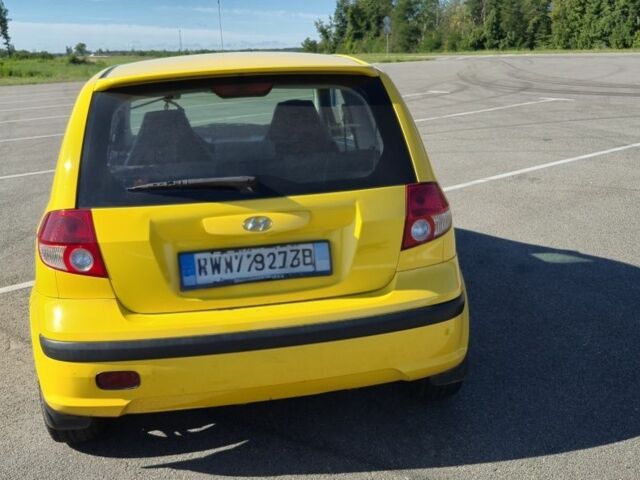 Желтый Хендай Гетц, объемом двигателя 1 л и пробегом 223 тыс. км за 3500 $, фото 2 на Automoto.ua