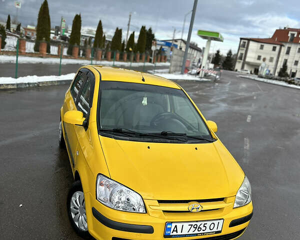 Желтый Хендай Гетц, объемом двигателя 1.3 л и пробегом 233 тыс. км за 3350 $, фото 6 на Automoto.ua