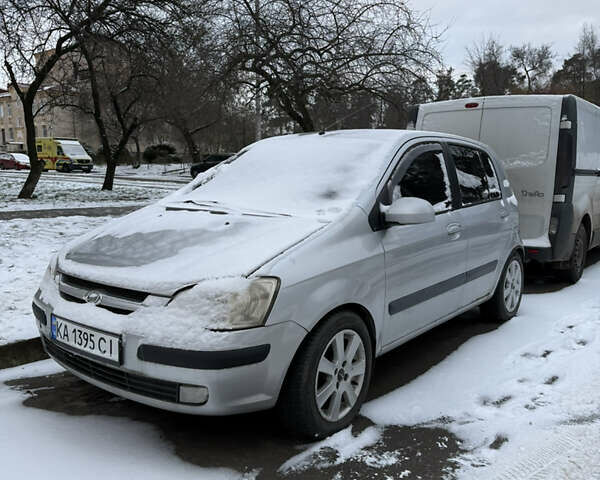 Серый Хендай Гетц, объемом двигателя 1.6 л и пробегом 242 тыс. км за 3800 $, фото 4 на Automoto.ua