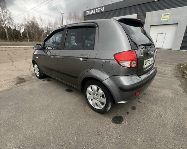 Серый Хендай Гетц, объемом двигателя 1.4 л и пробегом 212 тыс. км за 3550 $, фото 2 на Automoto.ua