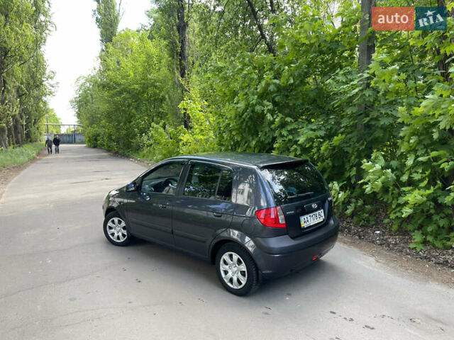 Серый Хендай Гетц, объемом двигателя 1.4 л и пробегом 195 тыс. км за 5900 $, фото 5 на Automoto.ua