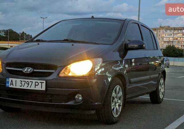 Серый Хендай Гетц, объемом двигателя 1.4 л и пробегом 171 тыс. км за 3800 $, фото 2 на Automoto.ua