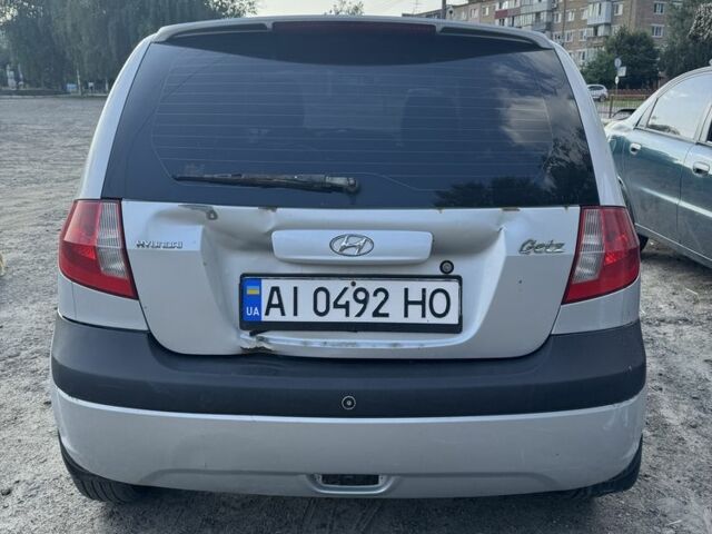Серый Хендай Гетц, объемом двигателя 1.4 л и пробегом 240 тыс. км за 2800 $, фото 2 на Automoto.ua