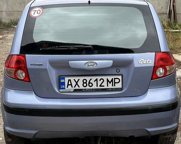 Синий Хендай Гетц, объемом двигателя 1.3 л и пробегом 172 тыс. км за 4500 $, фото 2 на Automoto.ua