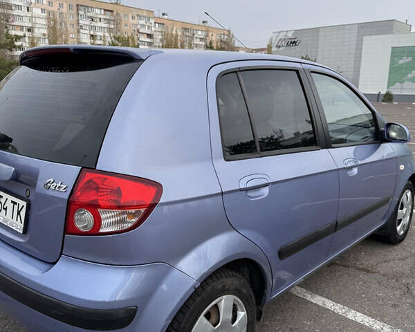 Синий Хендай Гетц, объемом двигателя 1.34 л и пробегом 224 тыс. км за 4800 $, фото 1 на Automoto.ua