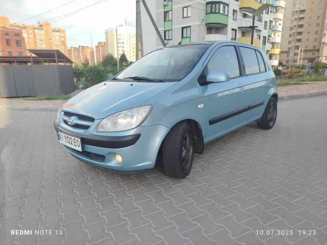 Синий Хендай Гетц, объемом двигателя 1.4 л и пробегом 242 тыс. км за 3750 $, фото 1 на Automoto.ua