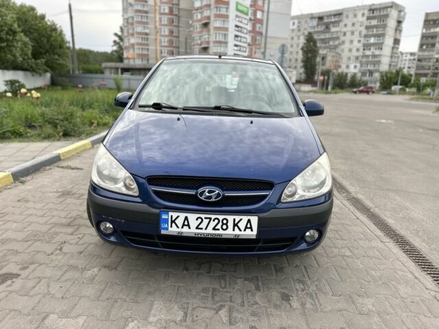 Синий Хендай Гетц, объемом двигателя 1.4 л и пробегом 163 тыс. км за 4099 $, фото 1 на Automoto.ua