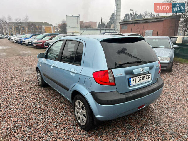 Синий Хендай Гетц, объемом двигателя 1.6 л и пробегом 161 тыс. км за 5499 $, фото 4 на Automoto.ua