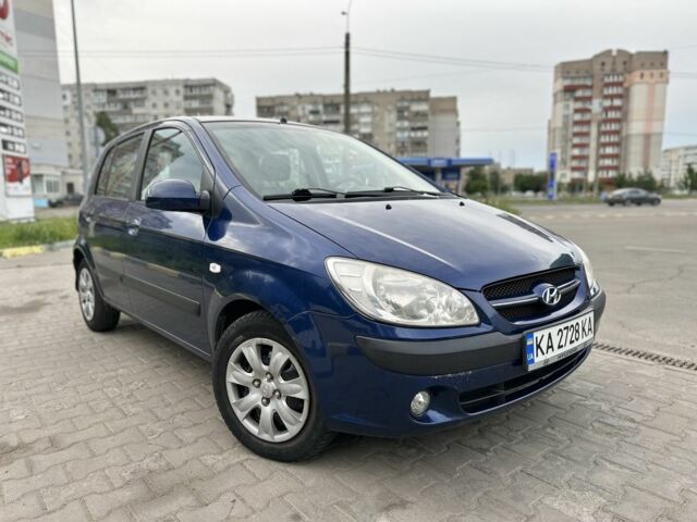 Синий Хендай Гетц, объемом двигателя 1.4 л и пробегом 163 тыс. км за 4099 $, фото 2 на Automoto.ua