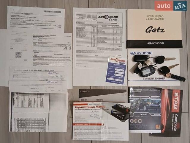 Синий Хендай Гетц, объемом двигателя 1.4 л и пробегом 236 тыс. км за 4600 $, фото 46 на Automoto.ua