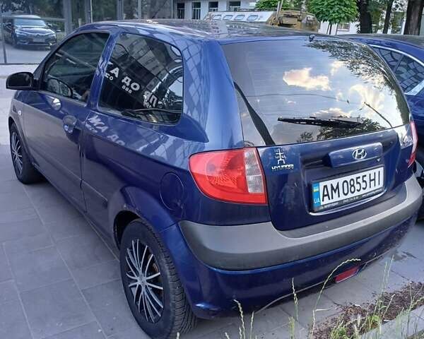Синий Хендай Гетц, объемом двигателя 1.1 л и пробегом 204 тыс. км за 3400 $, фото 1 на Automoto.ua