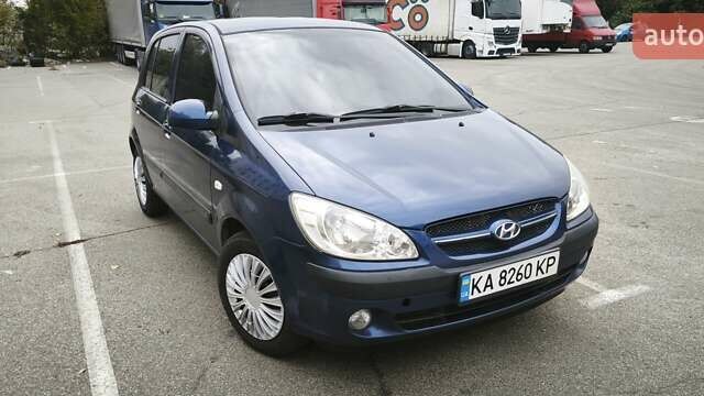 Синий Хендай Гетц, объемом двигателя 1.6 л и пробегом 208 тыс. км за 4350 $, фото 1 на Automoto.ua