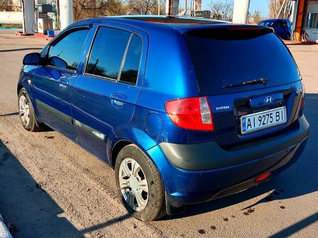 Синий Хендай Гетц, объемом двигателя 1.4 л и пробегом 220 тыс. км за 3800 $, фото 2 на Automoto.ua