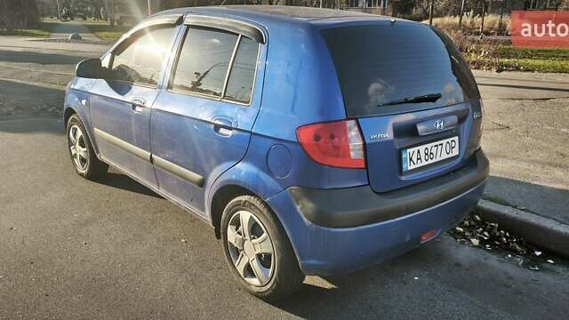 Синий Хендай Гетц, объемом двигателя 1.4 л и пробегом 215 тыс. км за 3299 $, фото 3 на Automoto.ua