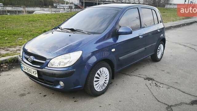 Синий Хендай Гетц, объемом двигателя 1.6 л и пробегом 210 тыс. км за 4299 $, фото 1 на Automoto.ua