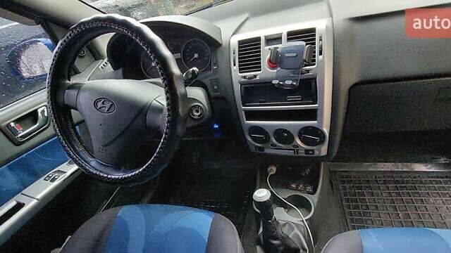 Синий Хендай Гетц, объемом двигателя 1.4 л и пробегом 214 тыс. км за 3615 $, фото 6 на Automoto.ua