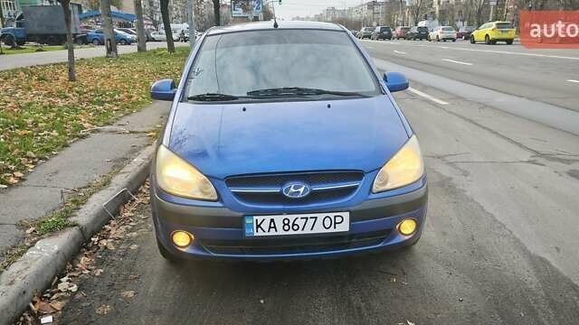Синий Хендай Гетц, объемом двигателя 1.4 л и пробегом 215 тыс. км за 3499 $, фото 1 на Automoto.ua