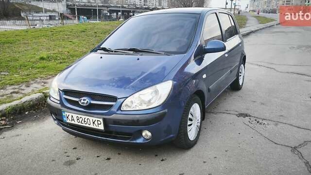 Синий Хендай Гетц, объемом двигателя 1.6 л и пробегом 210 тыс. км за 4299 $, фото 2 на Automoto.ua