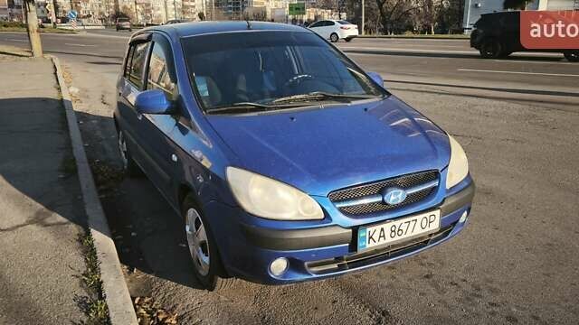 Синий Хендай Гетц, объемом двигателя 1.4 л и пробегом 215 тыс. км за 3299 $, фото 1 на Automoto.ua