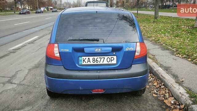 Синій Хендай Гетц, об'ємом двигуна 1.4 л та пробігом 215 тис. км за 3350 $, фото 8 на Automoto.ua
