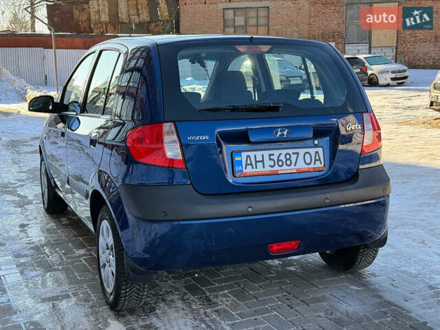 Синий Хендай Гетц, объемом двигателя 1.4 л и пробегом 119 тыс. км за 6990 $, фото 8 на Automoto.ua