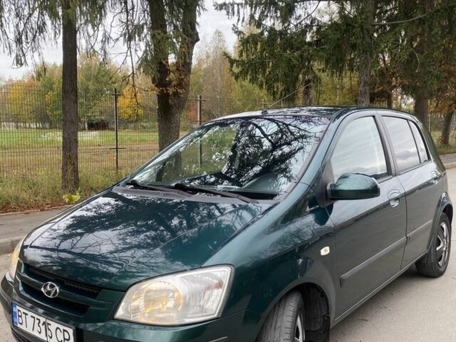 Зеленый Хендай Гетц, объемом двигателя 1.3 л и пробегом 212 тыс. км за 2950 $, фото 1 на Automoto.ua