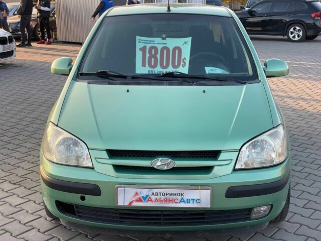 Зеленый Хендай Гетц, объемом двигателя 1.3 л и пробегом 170 тыс. км за 4600 $, фото 1 на Automoto.ua