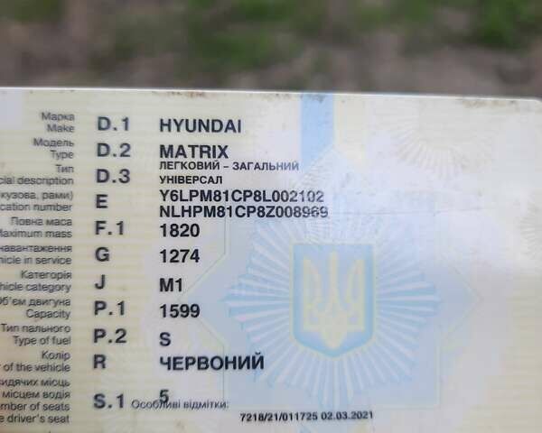 Червоний Хендай Матрікс, об'ємом двигуна 1.6 л та пробігом 258 тис. км за 4500 $, фото 17 на Automoto.ua