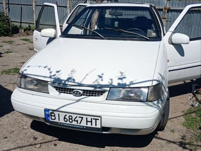 Хендай Пони 1992 в Александрие на Automoto.ua Белый Хендай Пони, объемом двигателя 1.5 л и пробегом 1 тыс. км за 1000 $, фото 4 на Automoto.ua