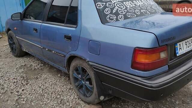 Синий Хендай Пони, объемом двигателя 1.5 л и пробегом 240 тыс. км за 950 $, фото 6 на Automoto.ua