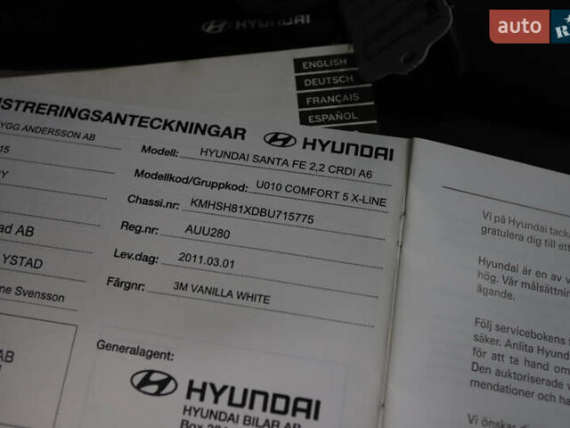 Белый Хендай Санта Фе, объемом двигателя 2.2 л и пробегом 245 тыс. км за 14900 $, фото 83 на Automoto.ua